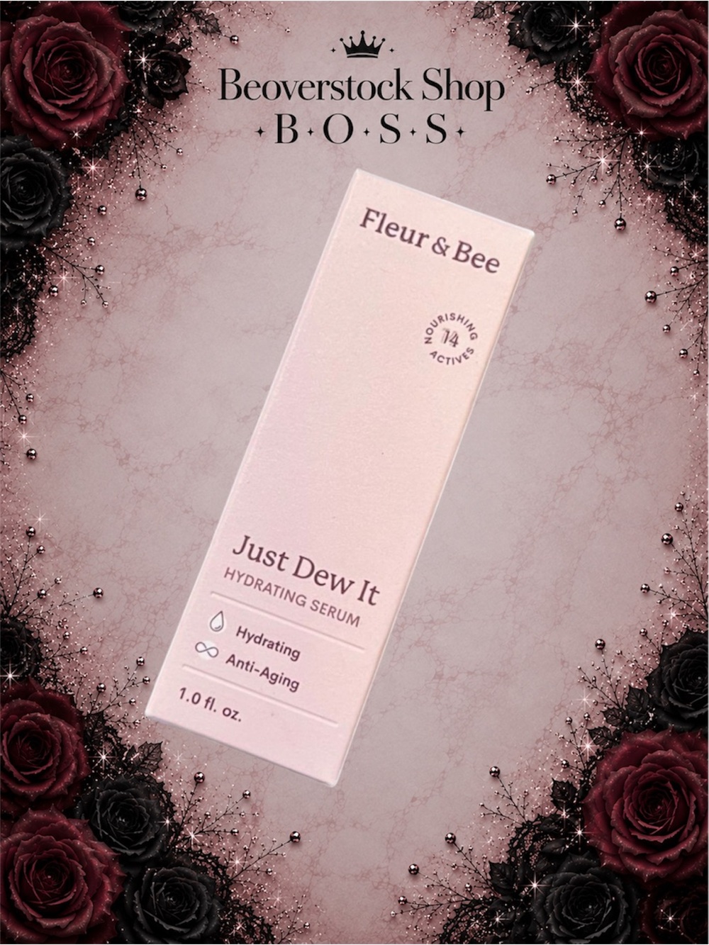 New NWT Fleur & Bee Just Dew It Hydrating Face Serum – 1.0 fl oz